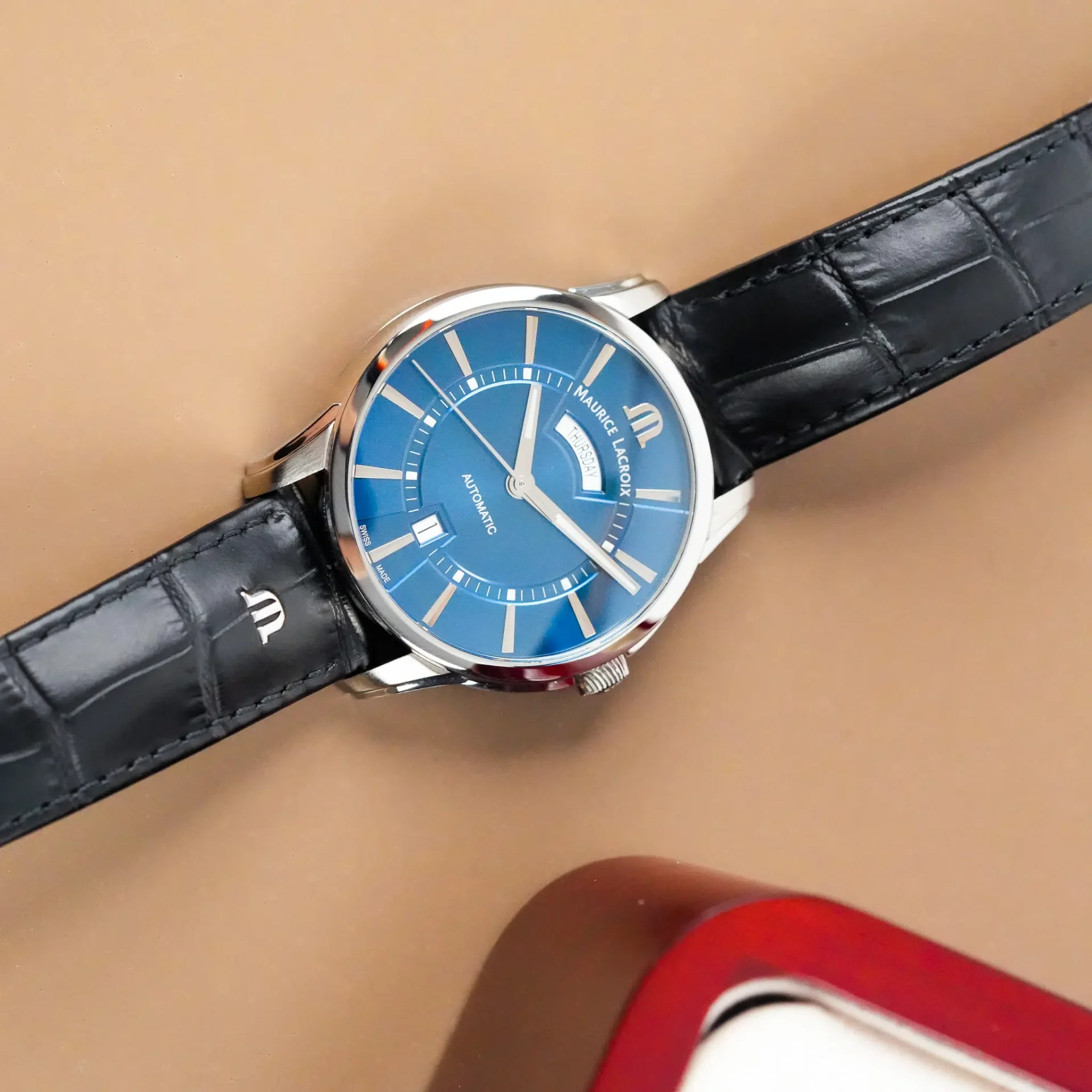 Maurice Lacroix Pontos Day Date Blue Dial PT 6358 - Görsel 12