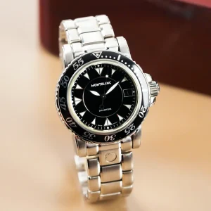 Montblanc  Sport Black Dial Black Aluminum Bezel 7037