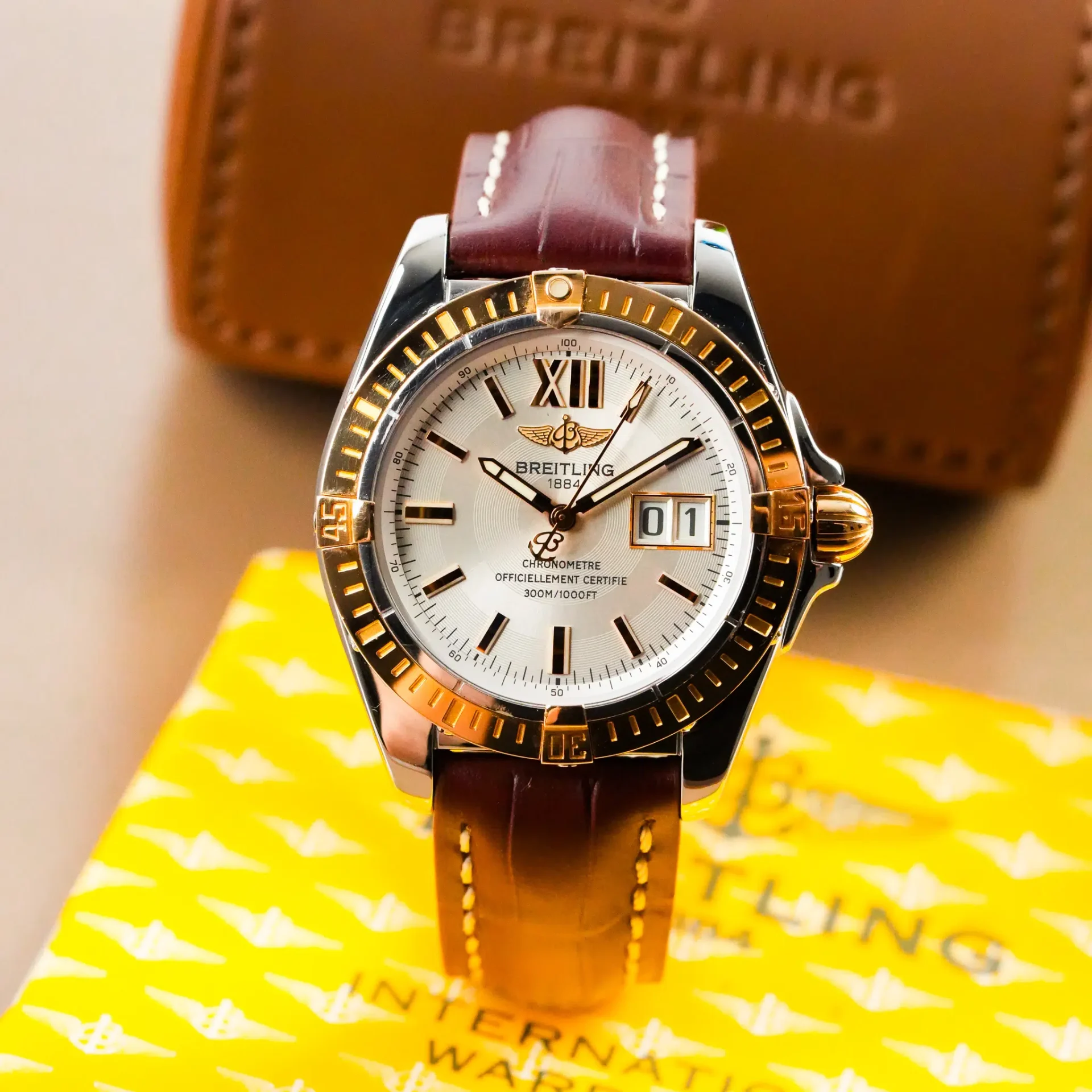 Breitling Cockpit Chronograph Date Two Tone C49350 - Görsel 3