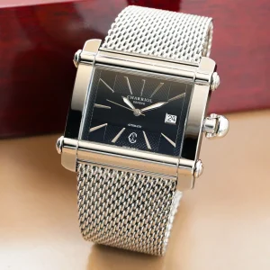 Charriol Actor Woven Steel Black Dial CCHAXL