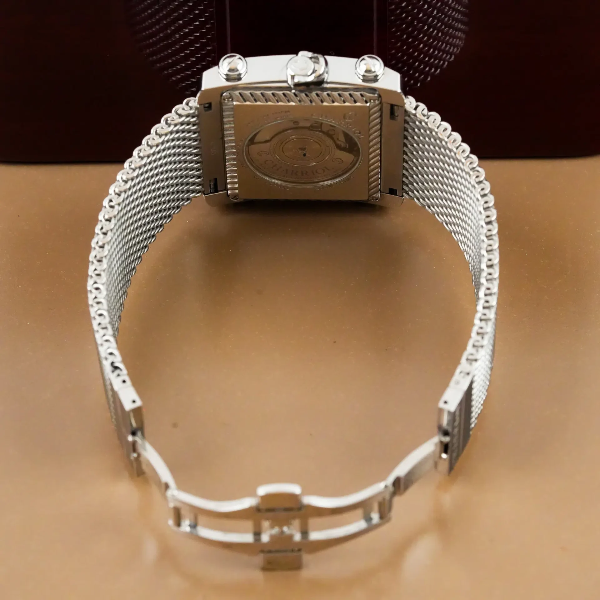 Charriol Actor Woven Steel Black Dial CCHAXL - Görsel 9