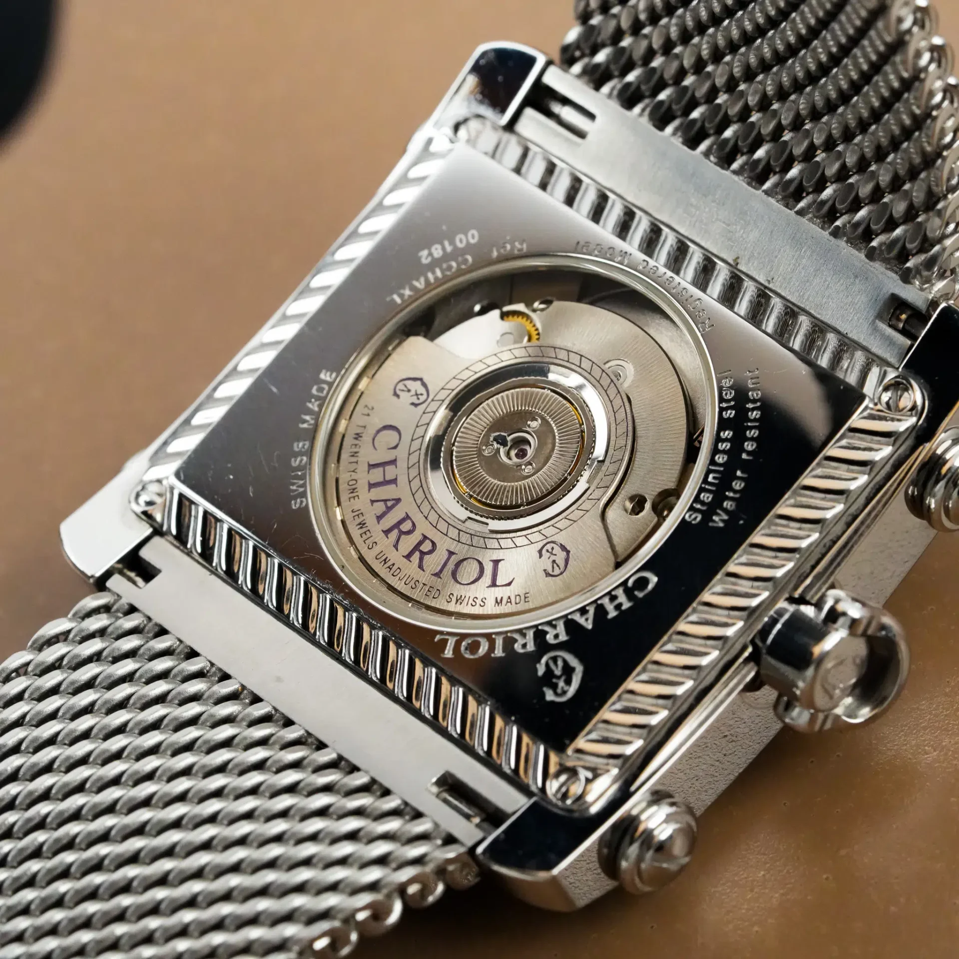 Charriol Actor Woven Steel Black Dial CCHAXL - Görsel 11