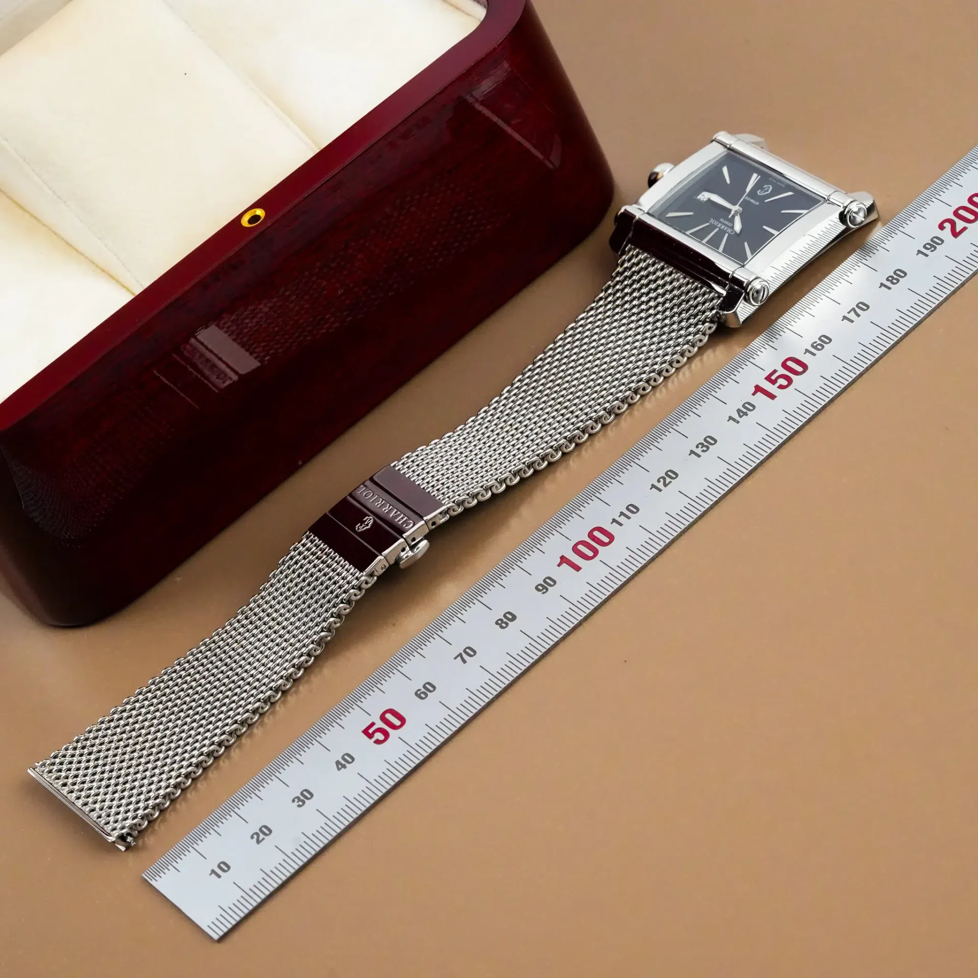 Charriol Actor Woven Steel Black Dial CCHAXL - Görsel 12