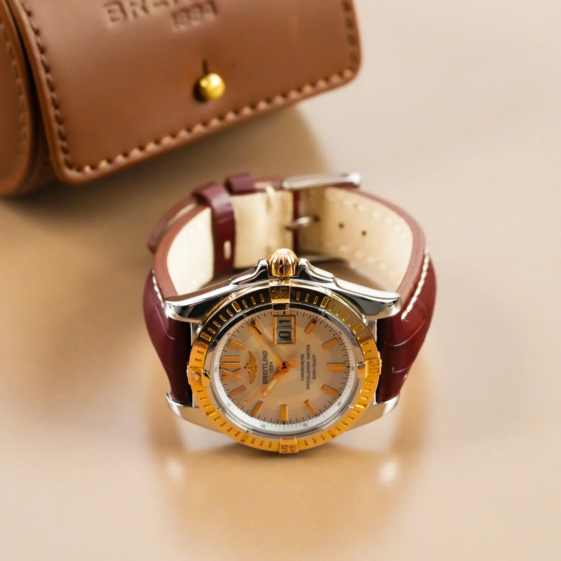 Breitling Cockpit Chronograph Date Two Tone C49350 - Görsel 5
