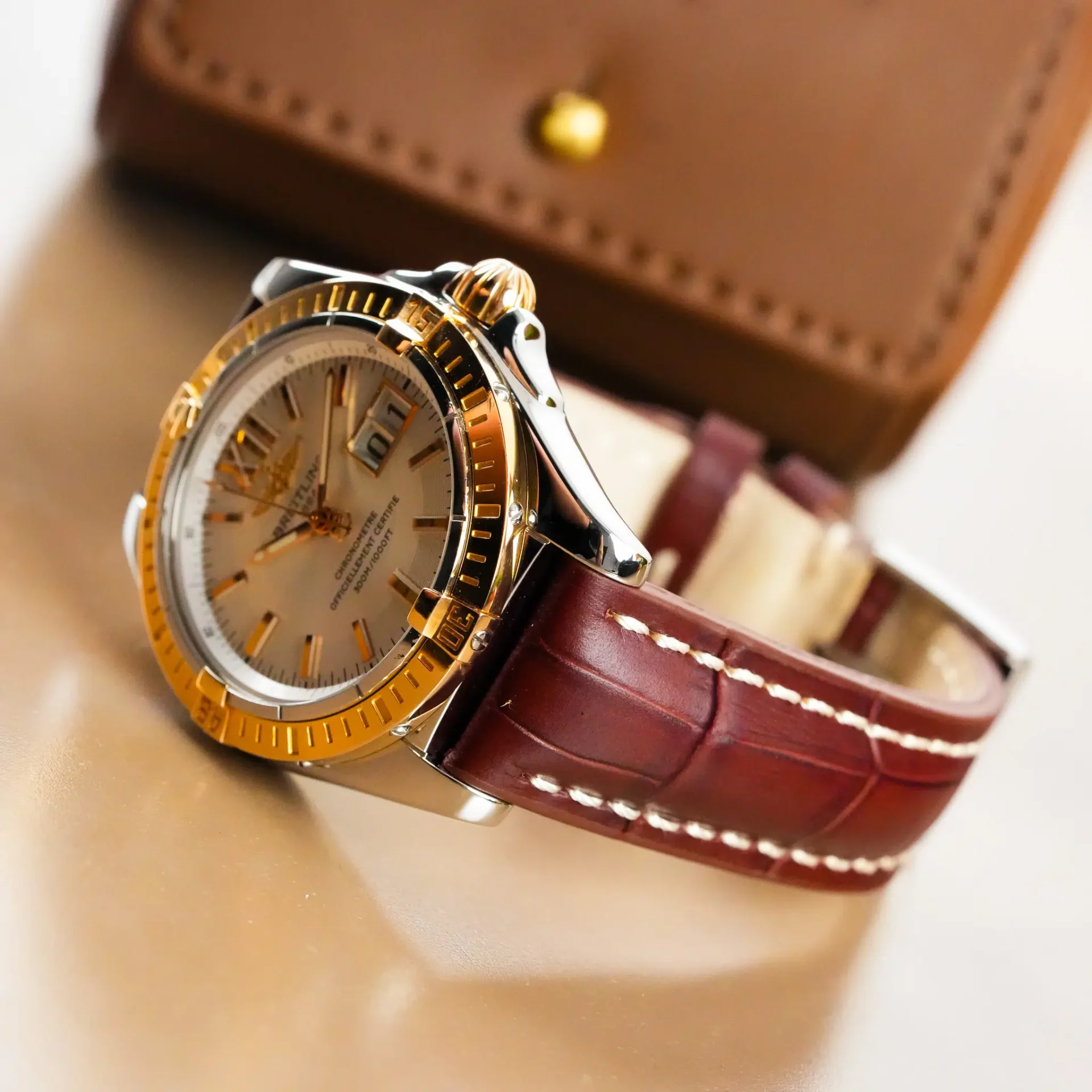 Breitling Cockpit Chronograph Date Two Tone C49350 - Görsel 6