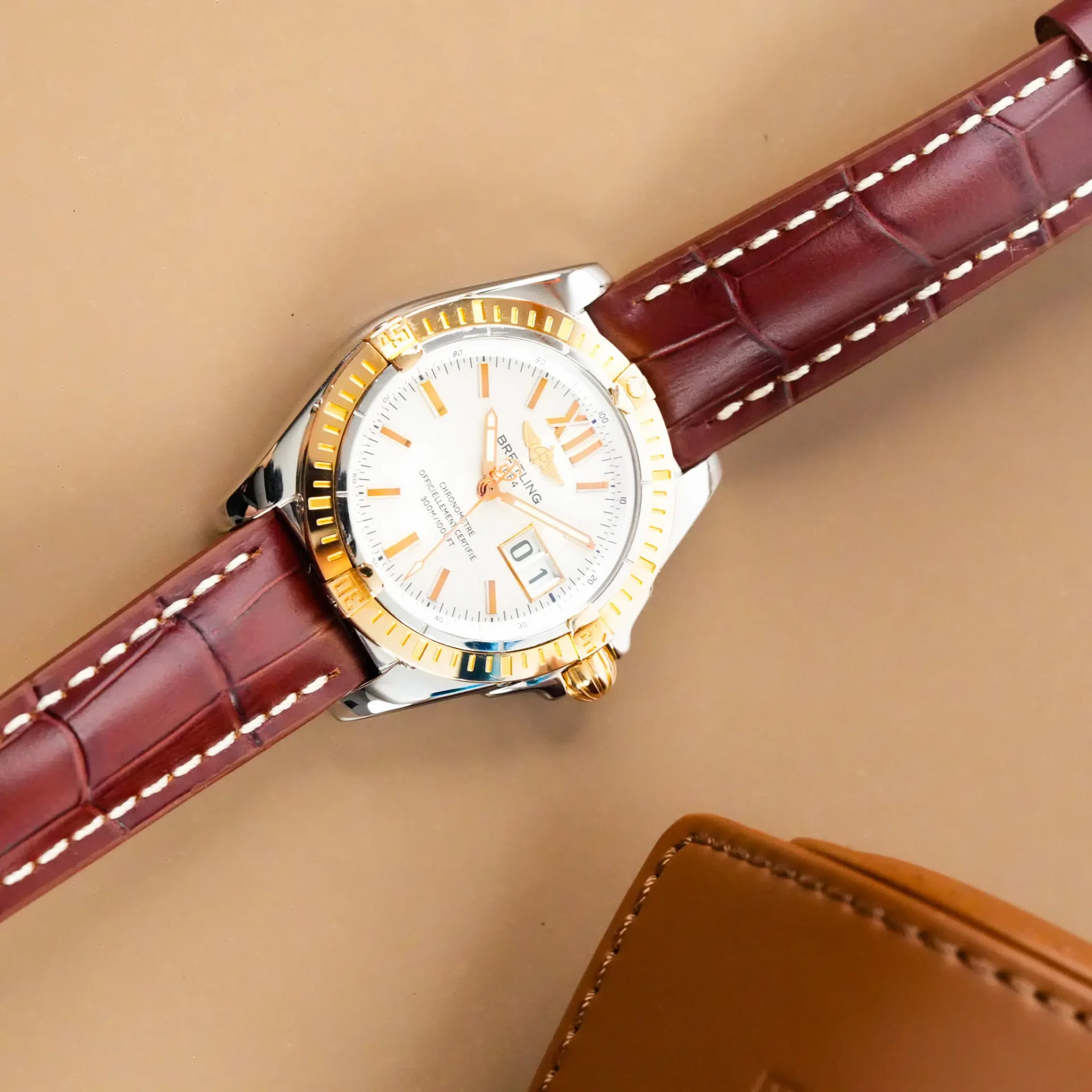 Breitling Cockpit Chronograph Date Two Tone C49350 - Görsel 10