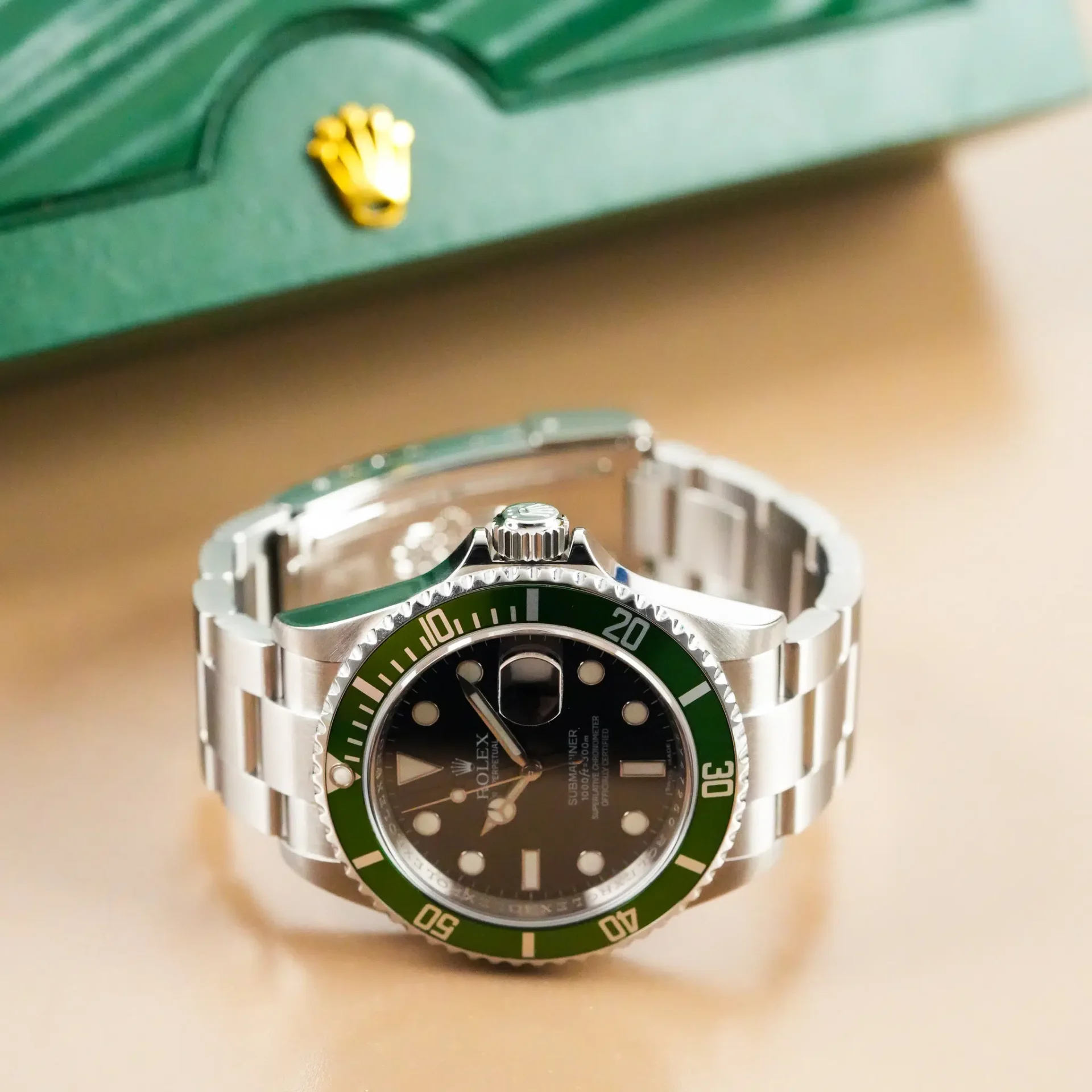 Rolex Submariner Date Green "Kermit" Bezel 50th Anniversary 16610T - Görsel 5