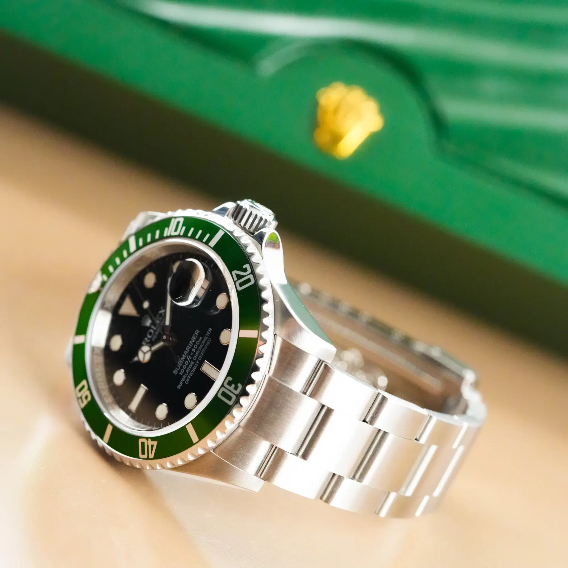 Rolex Submariner Date Green "Kermit" Bezel 50th Anniversary 16610T - Görsel 6