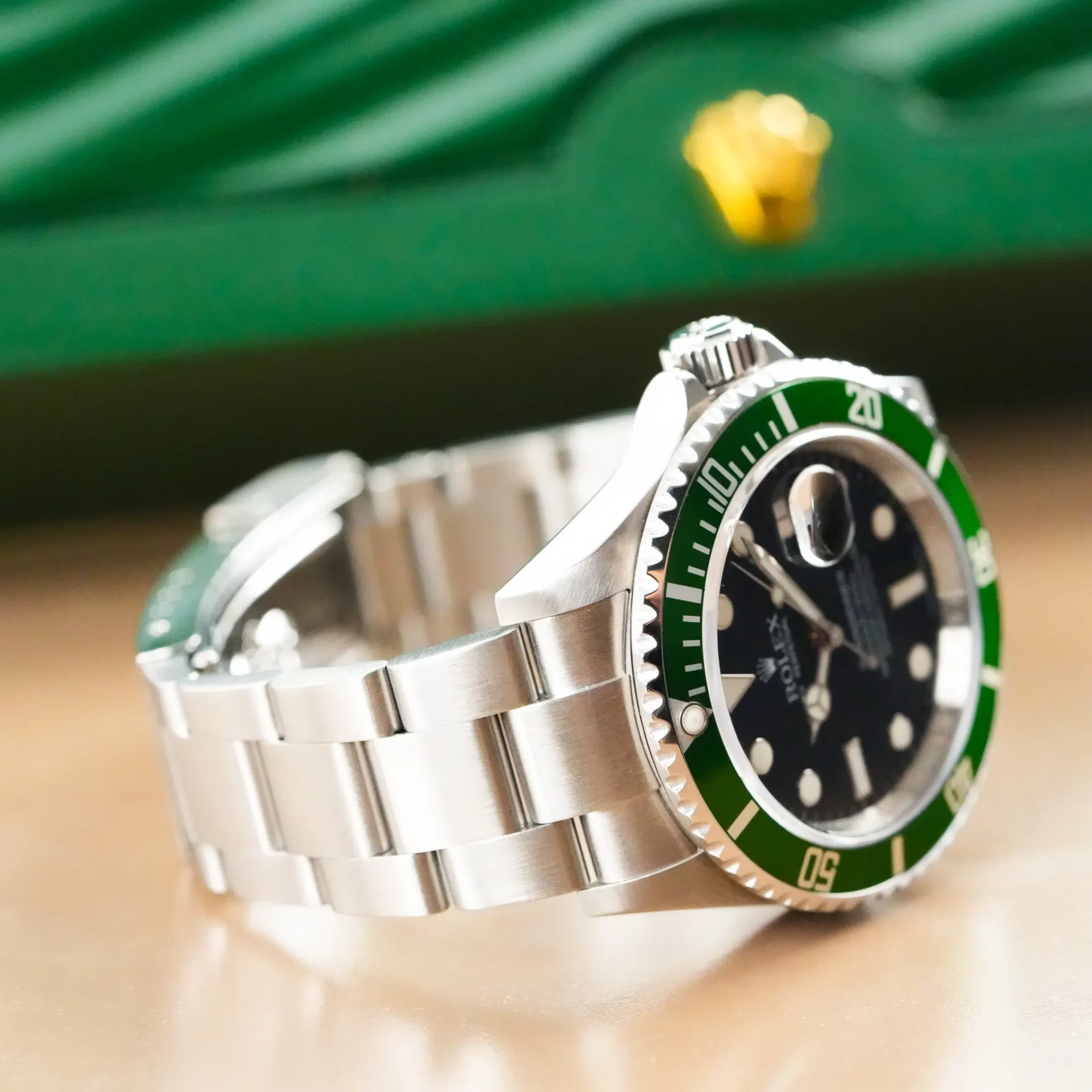 Rolex Submariner Date Green "Kermit" Bezel 50th Anniversary 16610T - Görsel 7