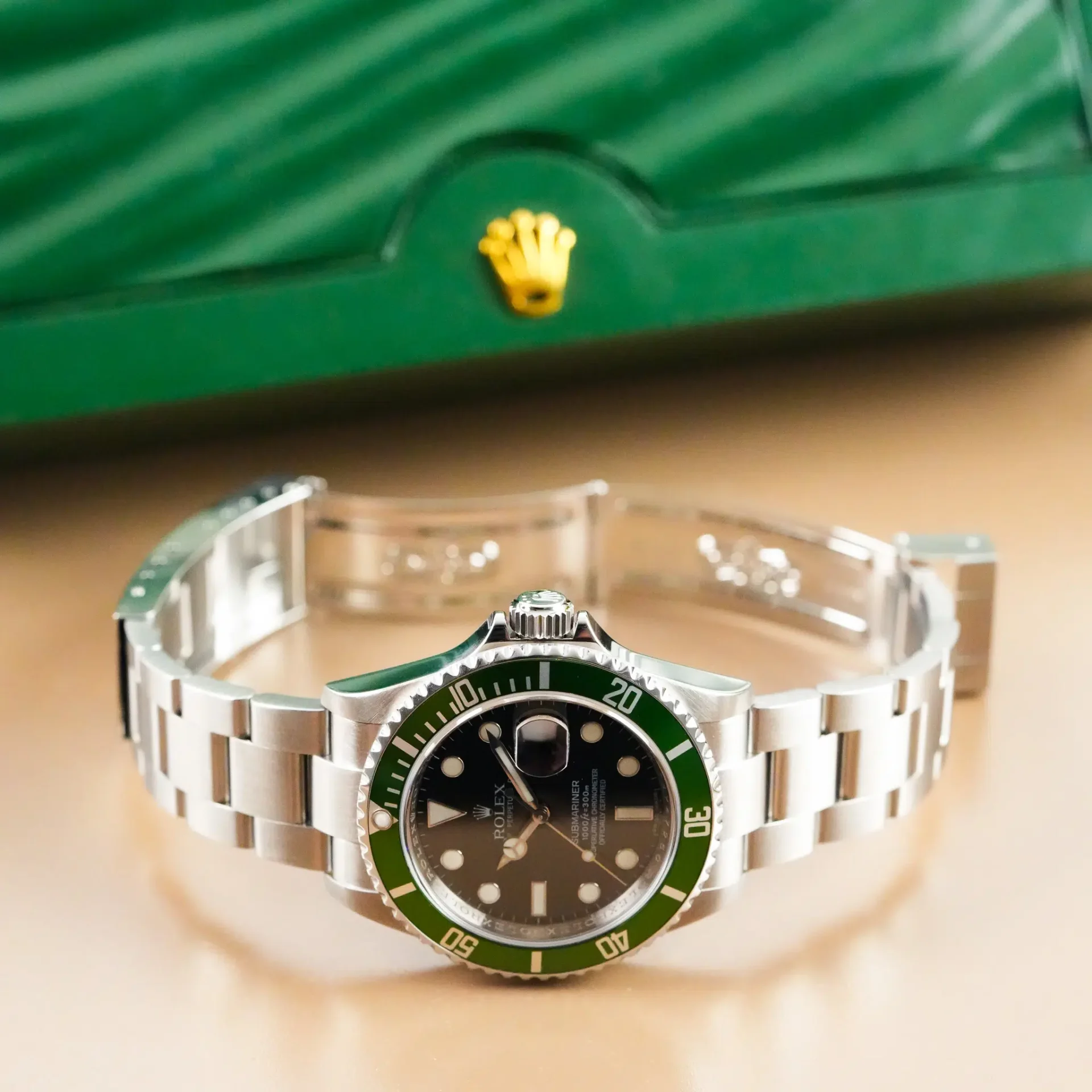 Rolex Submariner Date Green "Kermit" Bezel 50th Anniversary 16610T - Görsel 10