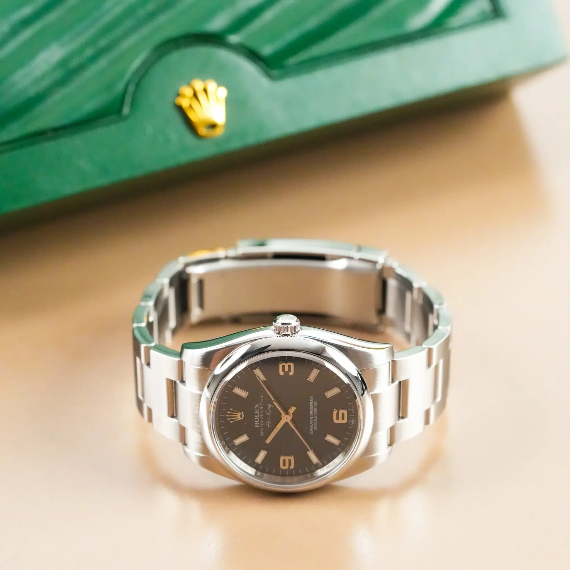 Rolex Oyster Perpetual Air King Blue Dial 114200 - Görsel 5