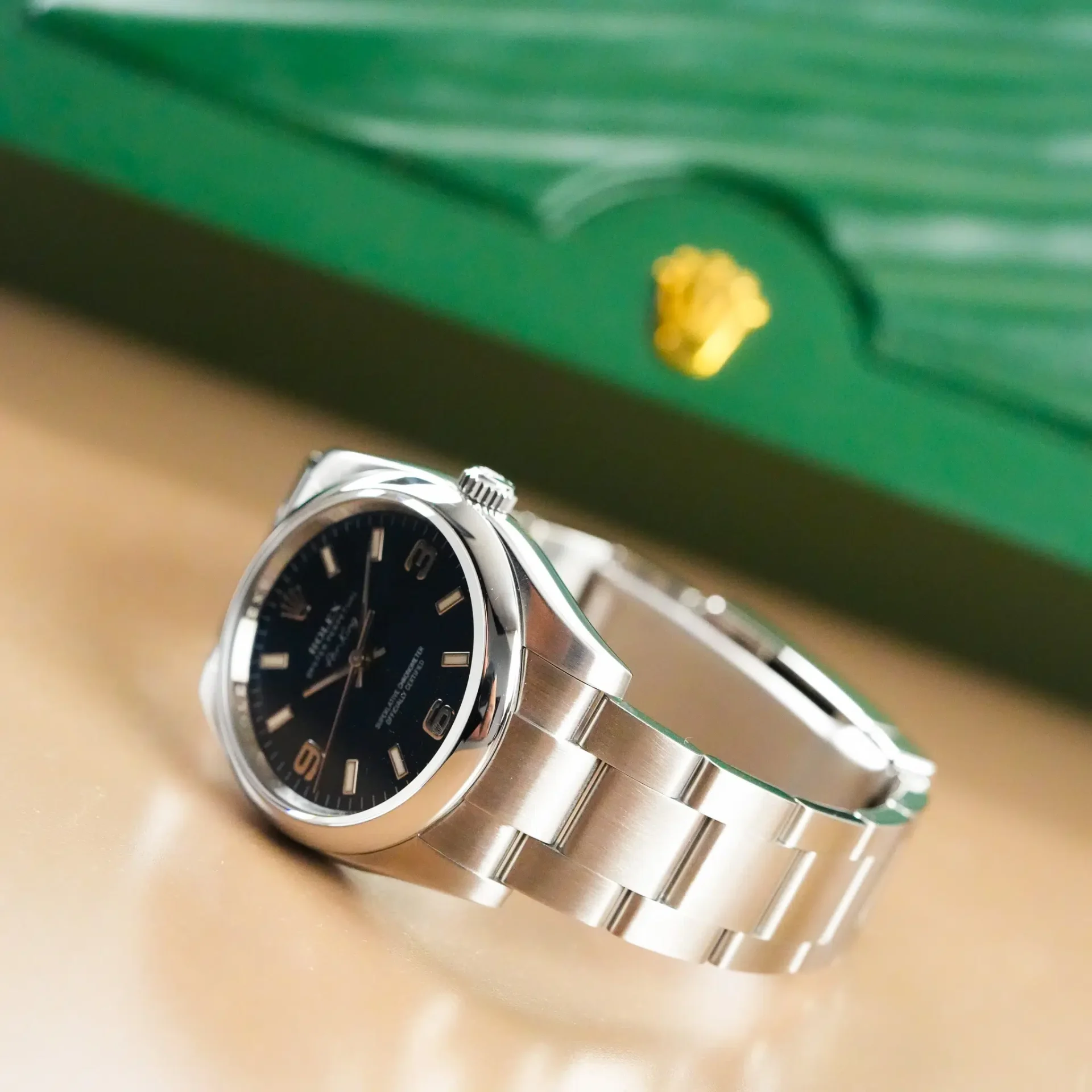 Rolex Oyster Perpetual Air King Blue Dial 114200 - Görsel 6