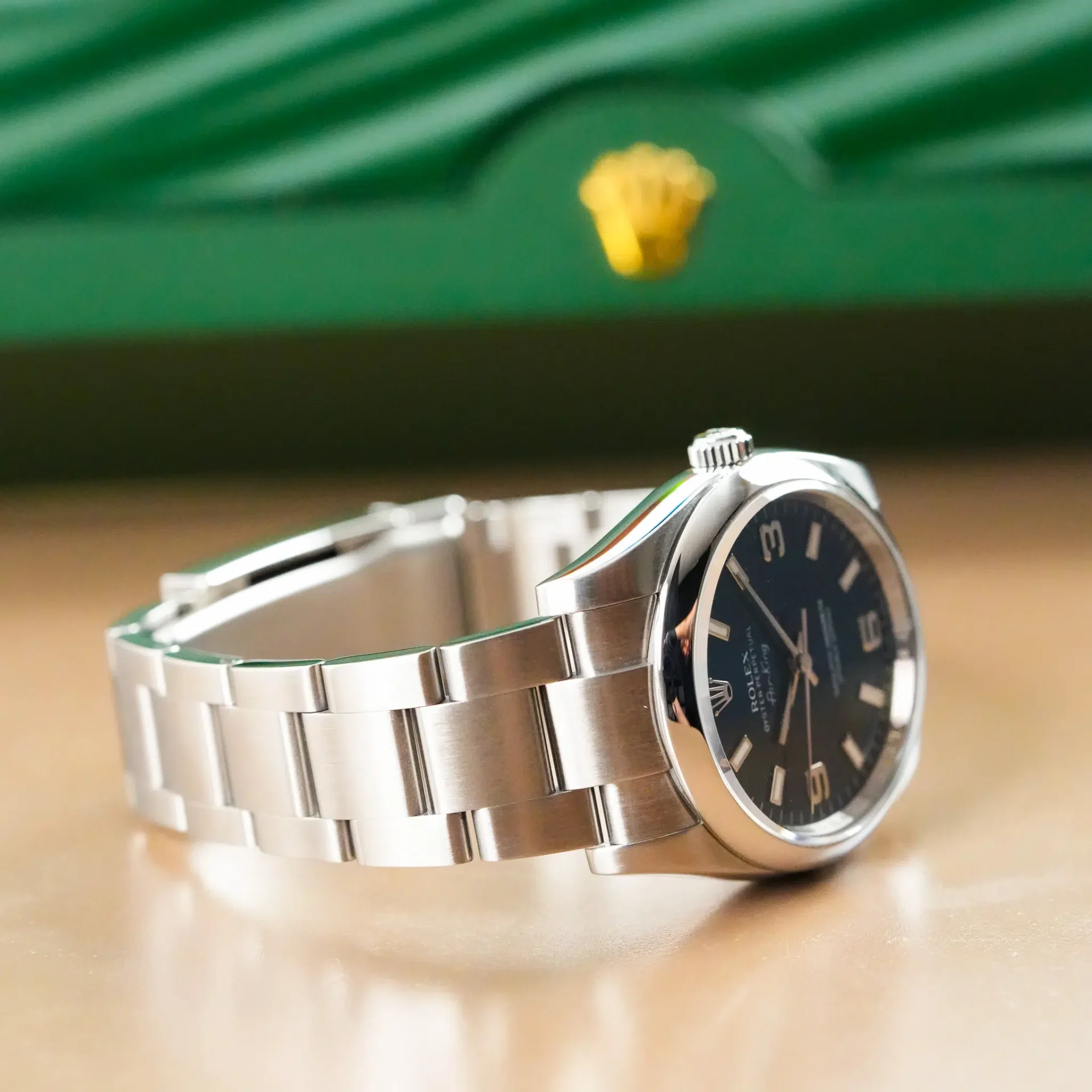 Rolex Oyster Perpetual Air King Blue Dial 114200 - Görsel 7