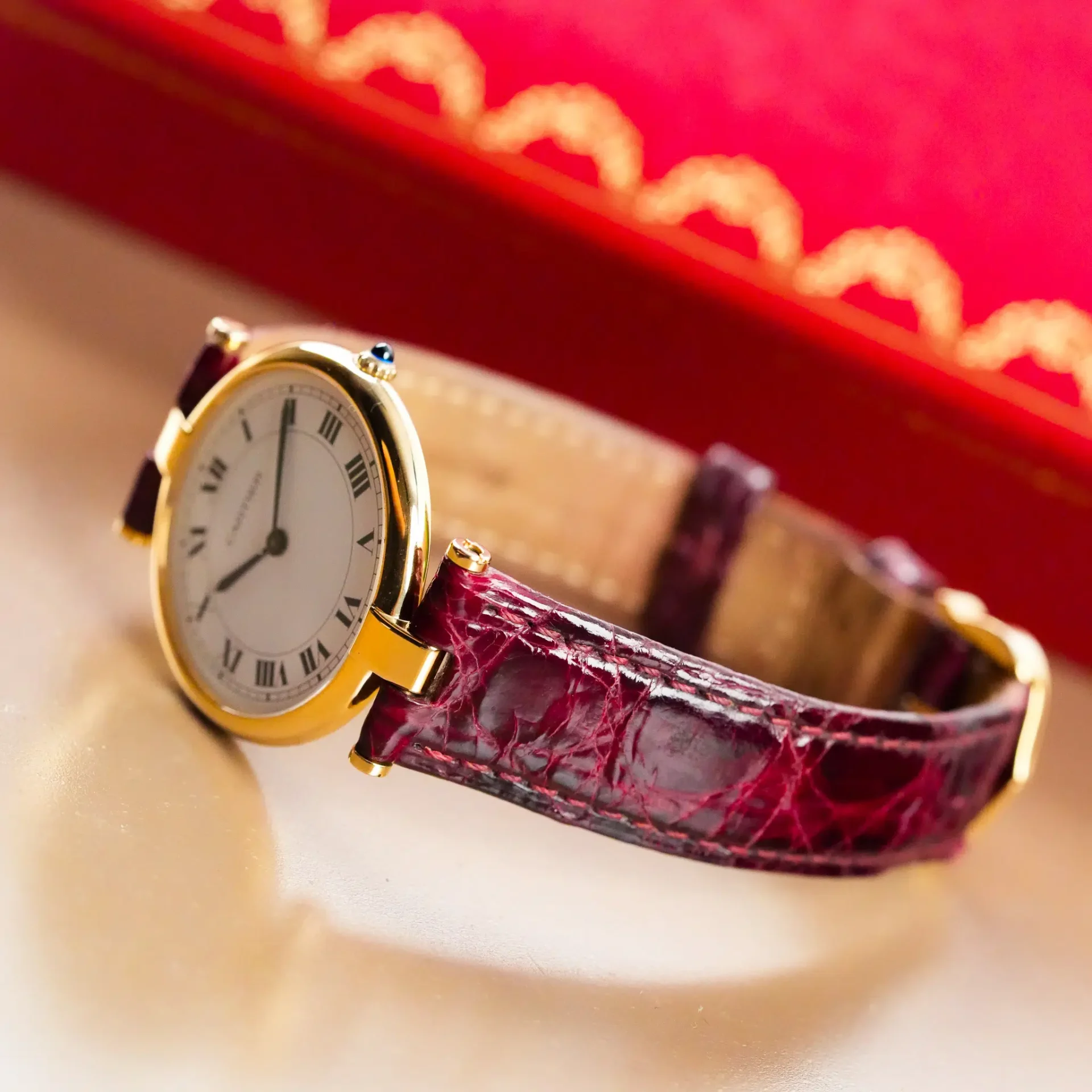 Cartier Must De Cartier Vermeil Vendome 18k Gold 8100.1 - Görsel 6
