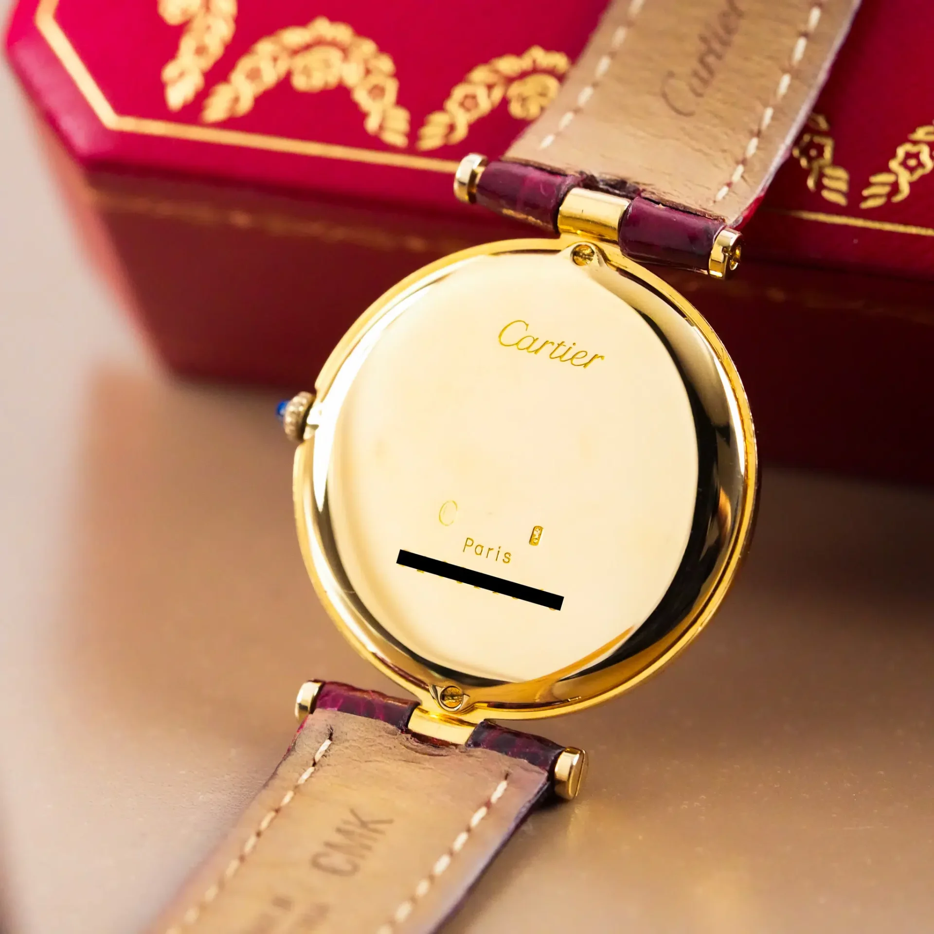 Cartier Must De Cartier Vermeil Vendome 18k Gold 8100.1 - Görsel 10