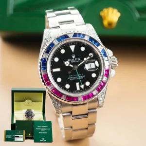 Rolex GMT Master II Diamond Bezel&Case 116710LN