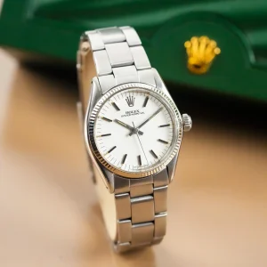 Rolex Oyster Perpetual Stick Index White Dial 6751