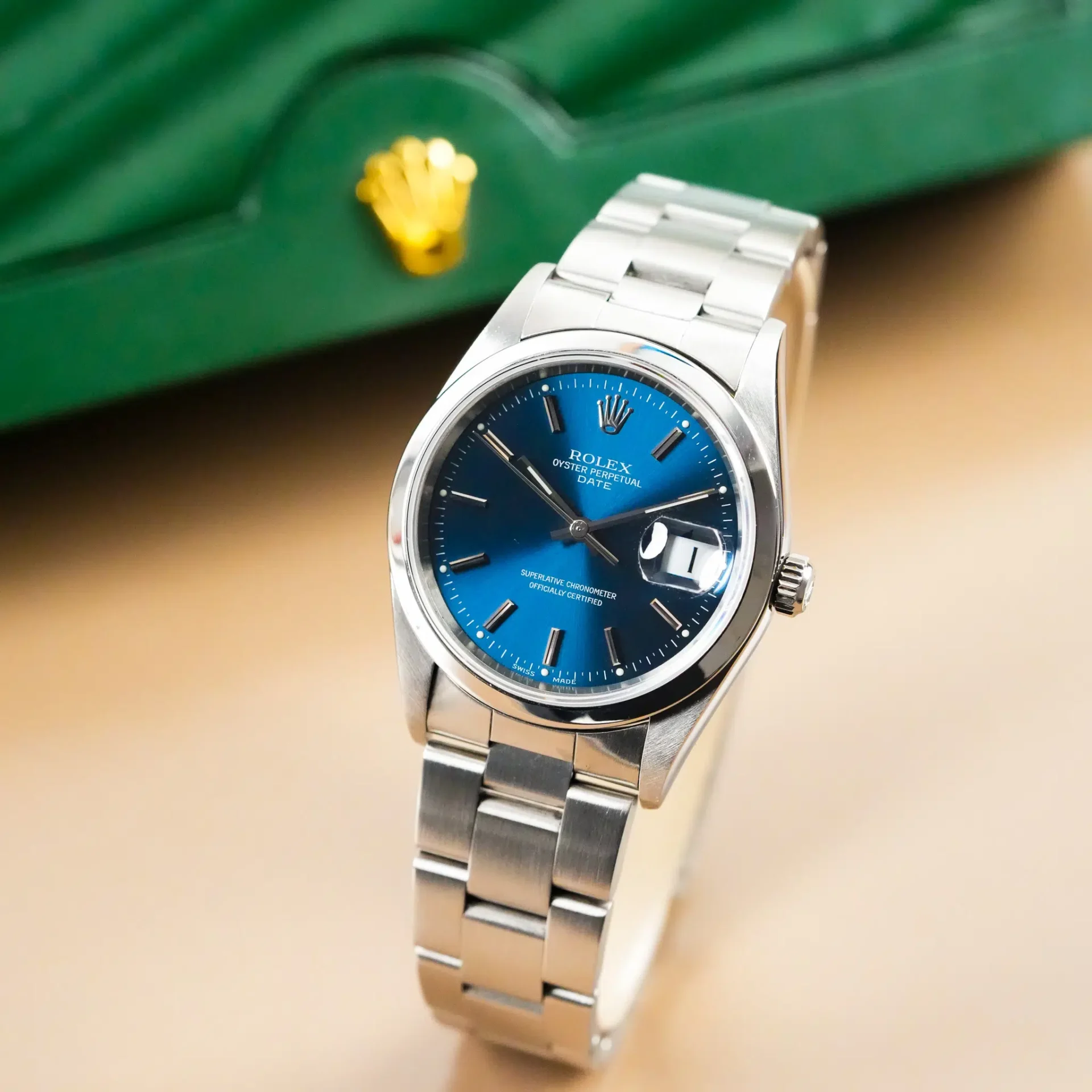 Rolex Oyster Perpetual Date Blue Dial 15200 - Görsel 2