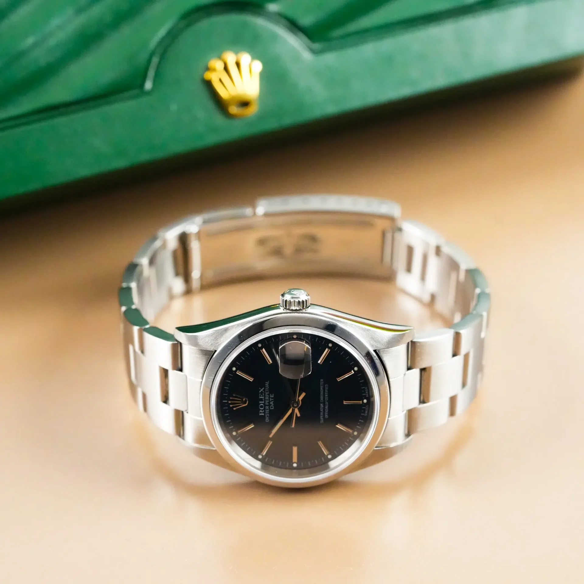 Rolex Oyster Perpetual Date Blue Dial 15200 - Görsel 5