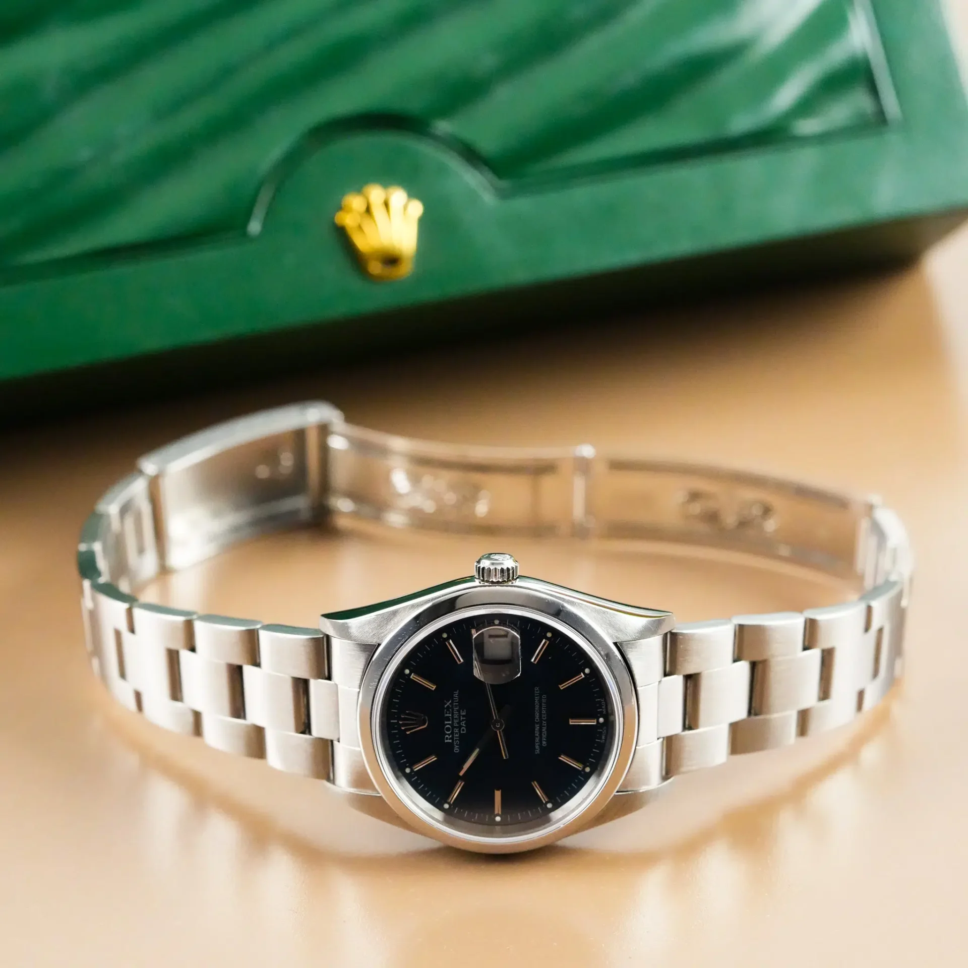 Rolex Oyster Perpetual Date Blue Dial 15200 - Görsel 10