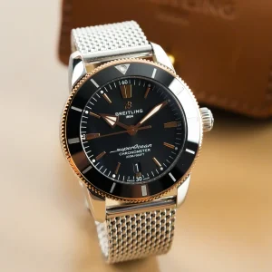 Breitling Superocean Heritage Rose Gold Black Dial UB3020