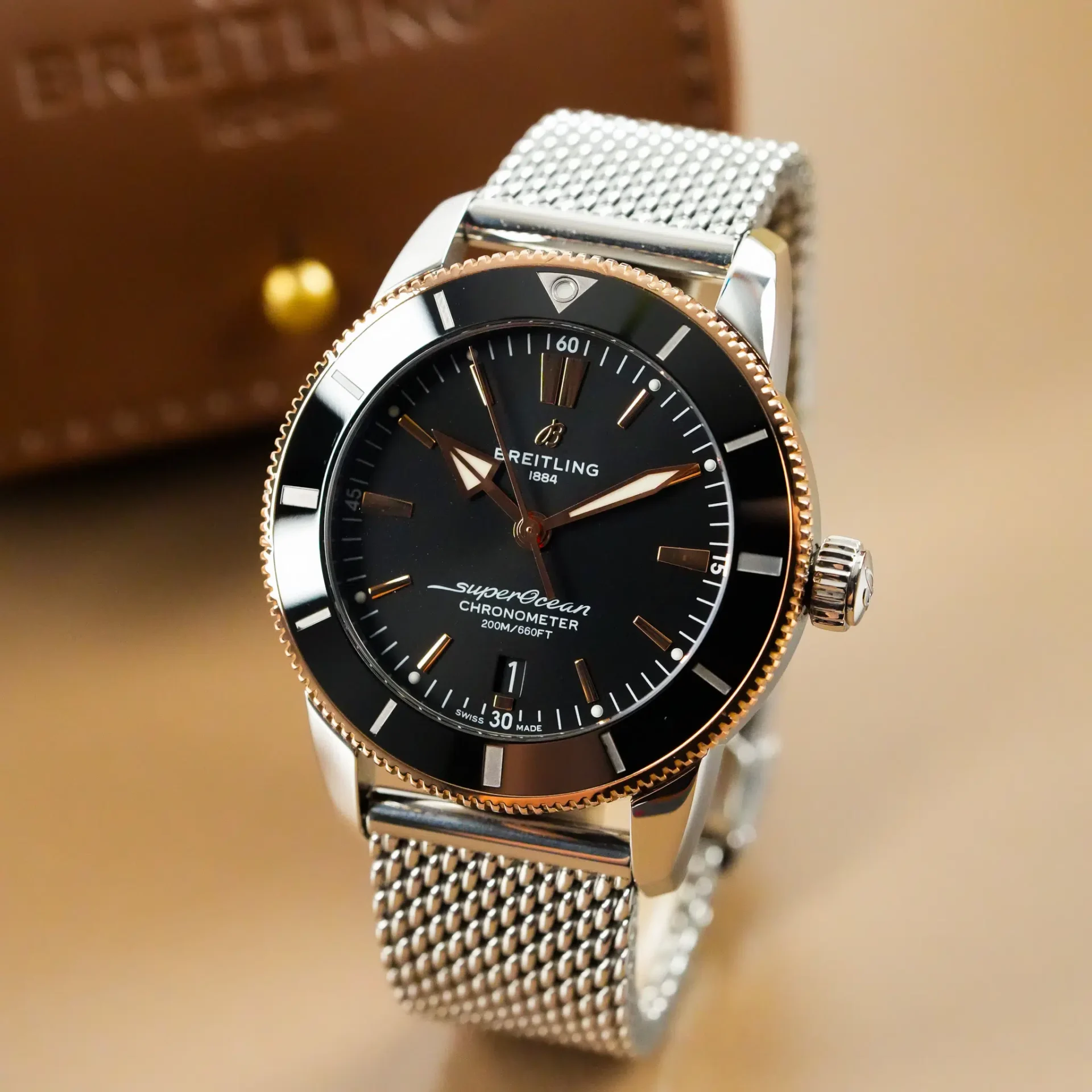 Breitling Superocean Heritage Rose Gold Black Dial UB3020 - Görsel 2