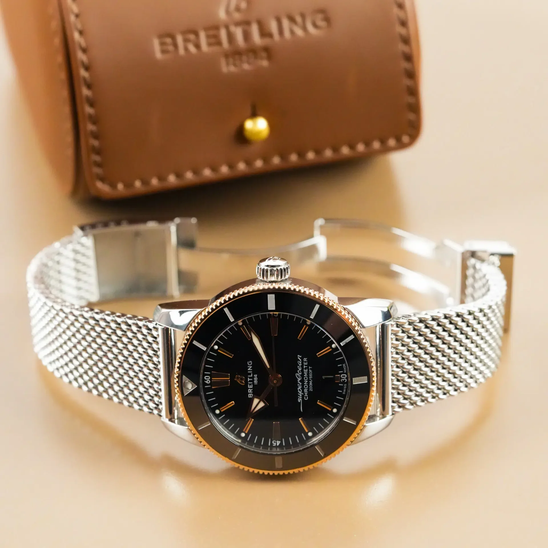 Breitling Superocean Heritage Rose Gold Black Dial UB3020 - Görsel 10