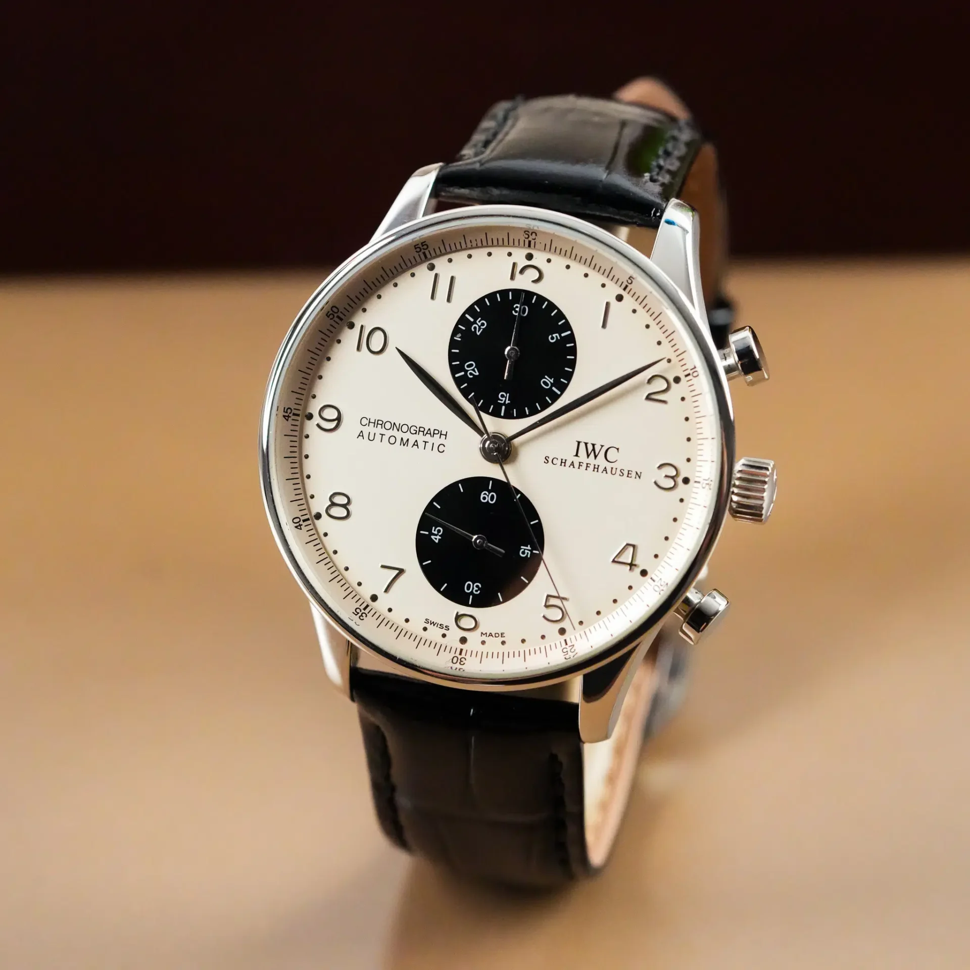 IWC Portuguese Chronograph Creme Dial IW371411 - Görsel 2