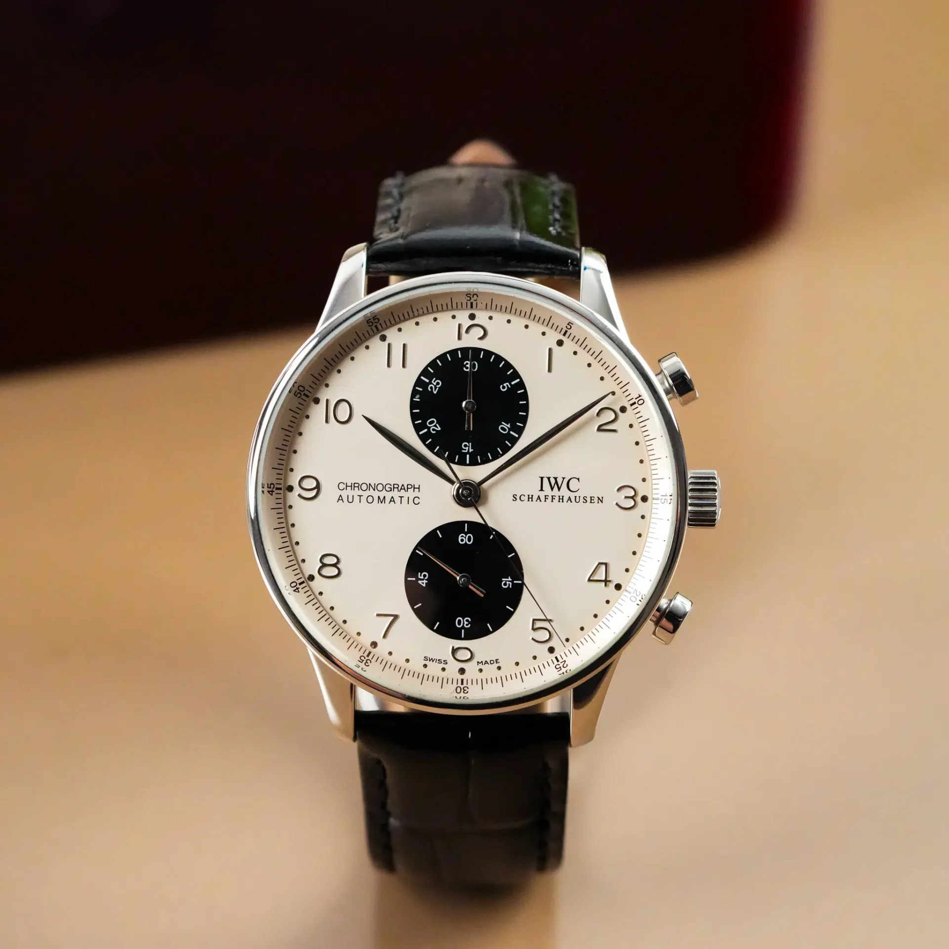 IWC Portuguese Chronograph Creme Dial IW371411 - Görsel 3