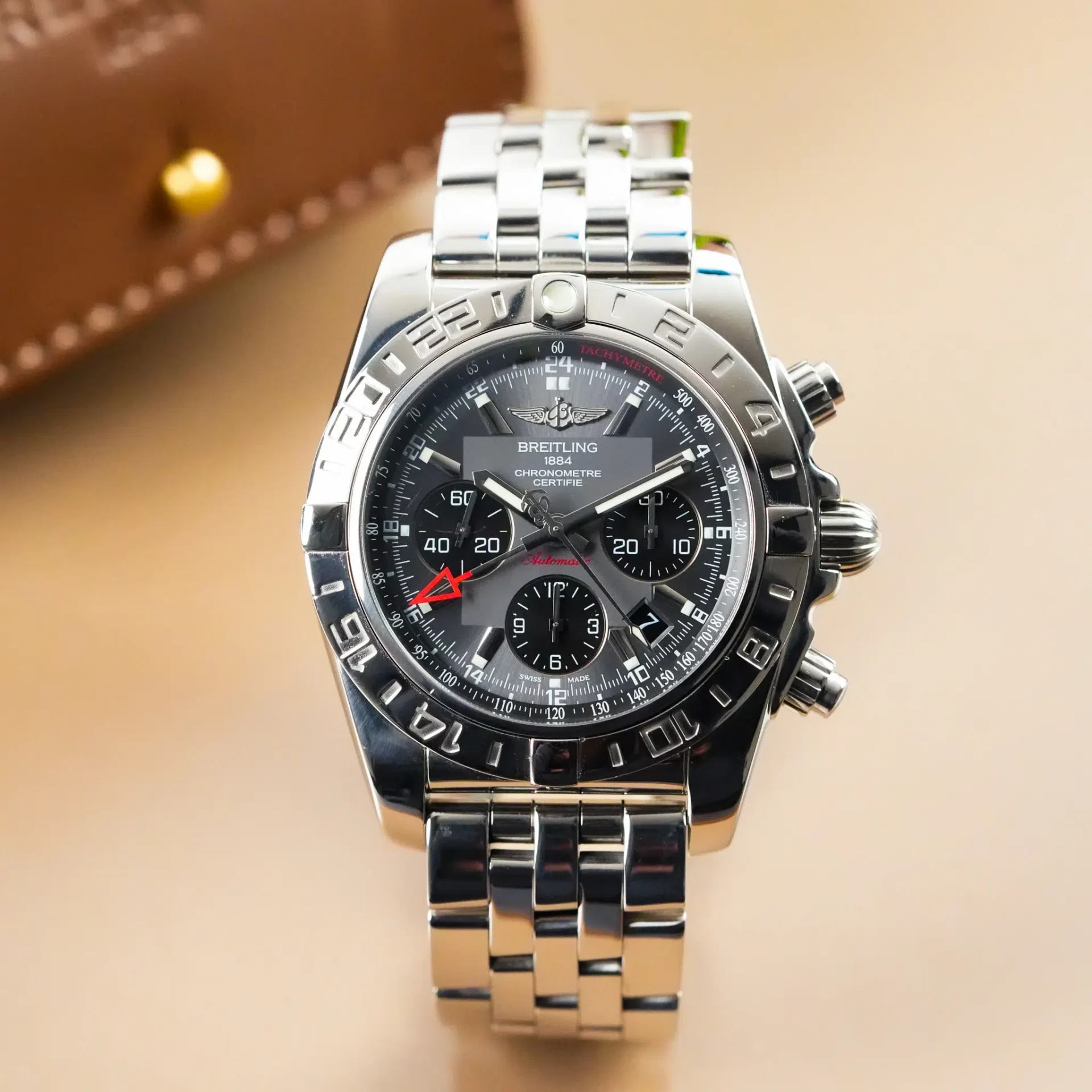 Breitling 44 GMT Chronomat Grey Dial AB0420 - Görsel 3
